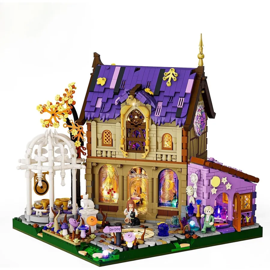 LUMIBRICKS Luna Cottage - Casa de astrología con 14 puntos de luz y música