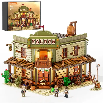 LUMIBRICKS Western Saloon - Saloon del Oeste modular con iluminación LED