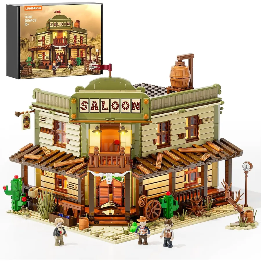 LUMIBRICKS Western Saloon - Saloon del Oeste modular con iluminación LED